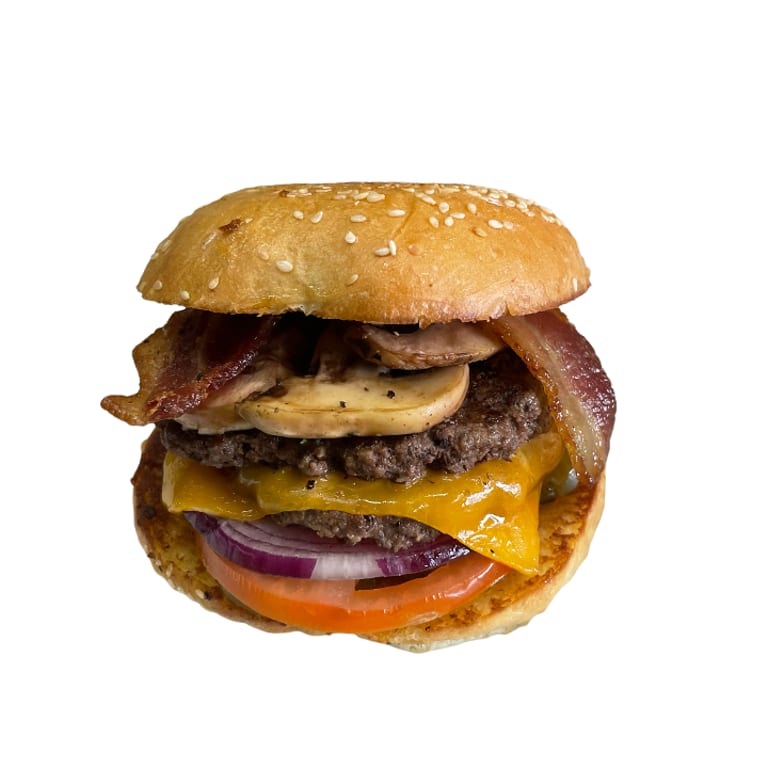 Mouthwatering Mushroom Cheeseburger